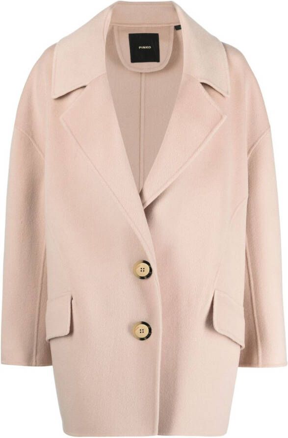 PINKO Jas met enkele rij knopen Beige