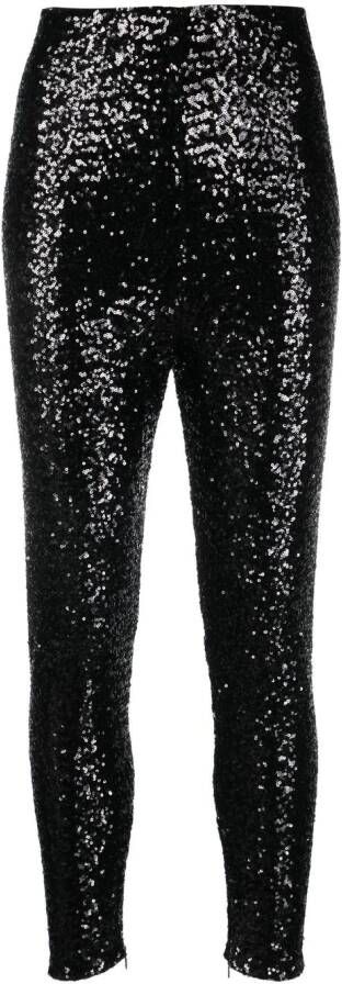 PINKO Broek met pailletten Zwart