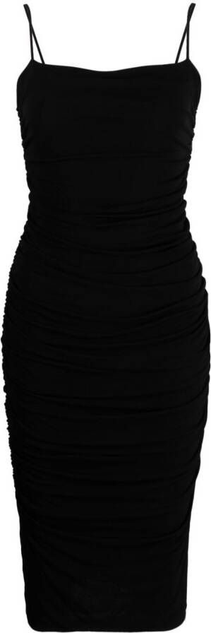 PINKO Midi-jurk met spaghettibandjes Zwart