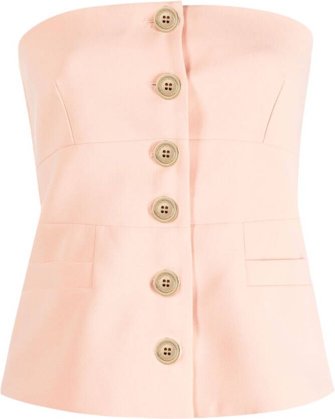 PINKO Strapless top Roze
