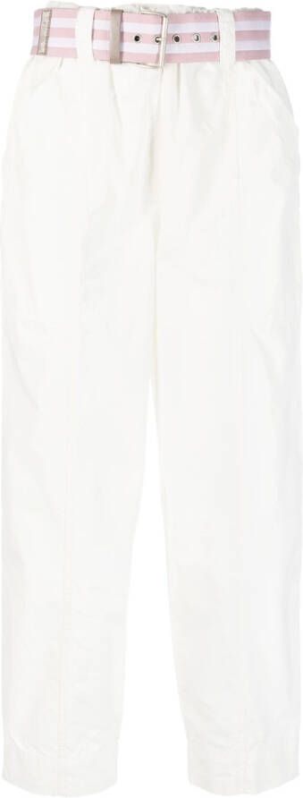 PINKO Cropped broek Wit