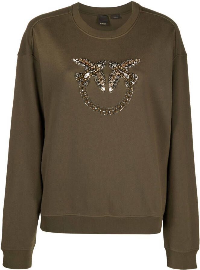 PINKO Sweater met logo Groen