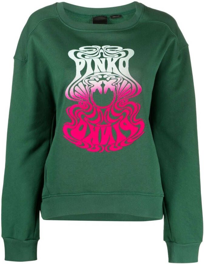 PINKO Sweater met print Groen