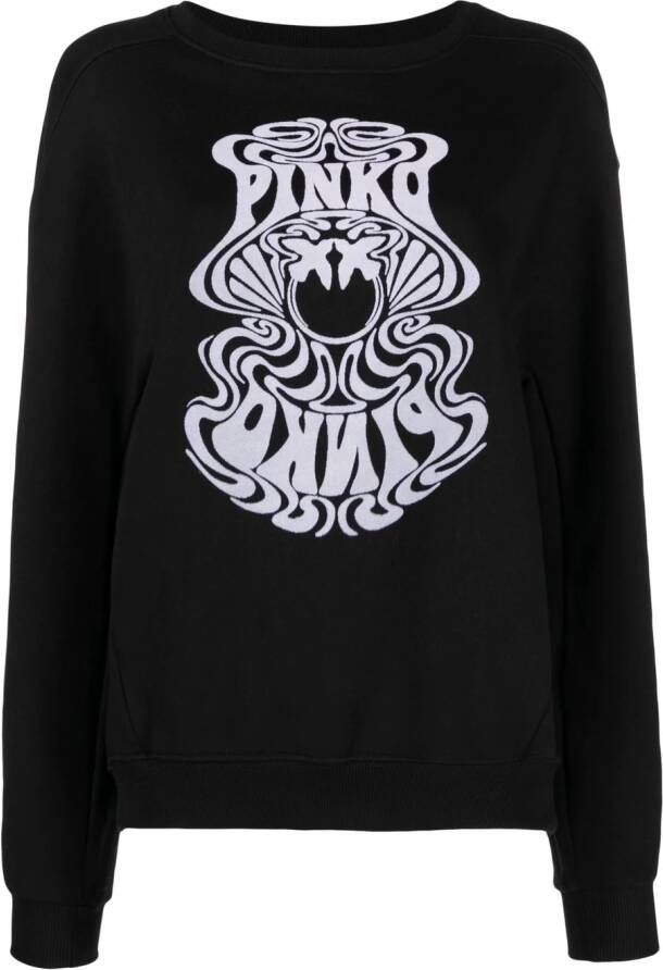 PINKO Sweater met print Zwart