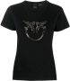 PINKO T-shirt verfraaid met print Zwart - Thumbnail 1