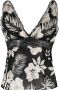 PINKO Tanktop met bloemenprint Zwart - Thumbnail 1