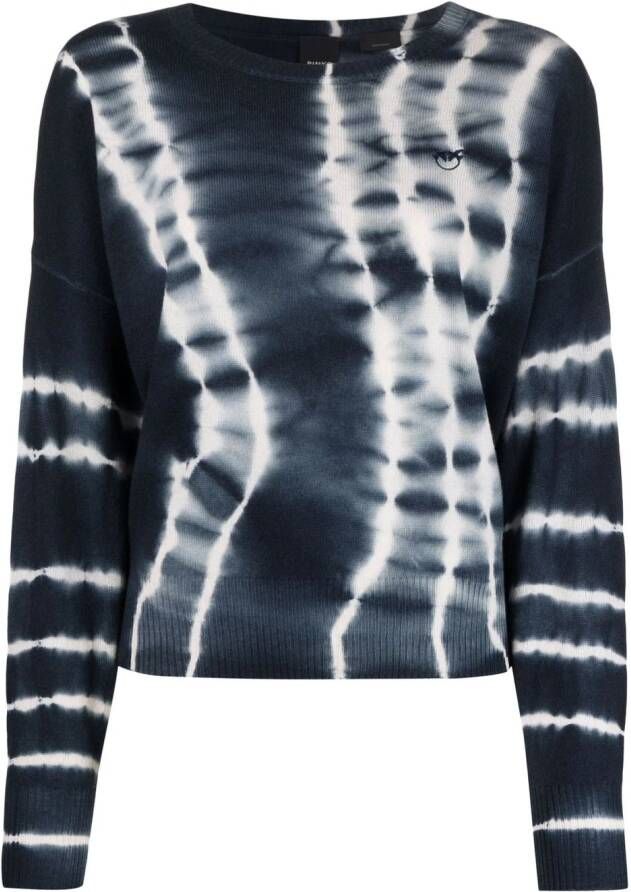 PINKO Trui met tie-dye print Blauw