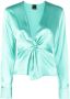 PINKO Zijden blouse Groen - Thumbnail 1