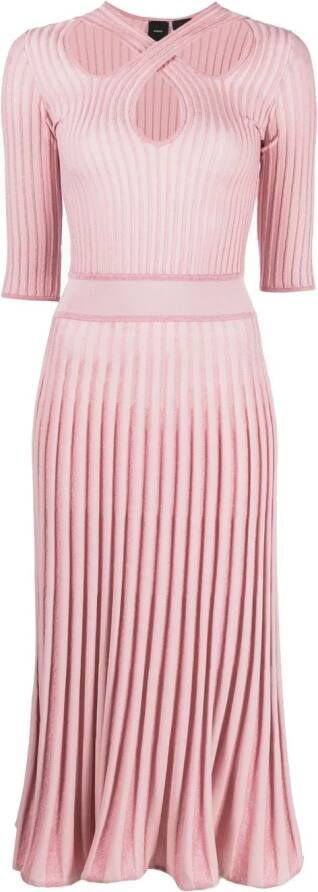 PINKO Uitgesneden jurk Roze
