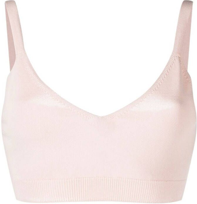 PINKO Cropped top Beige