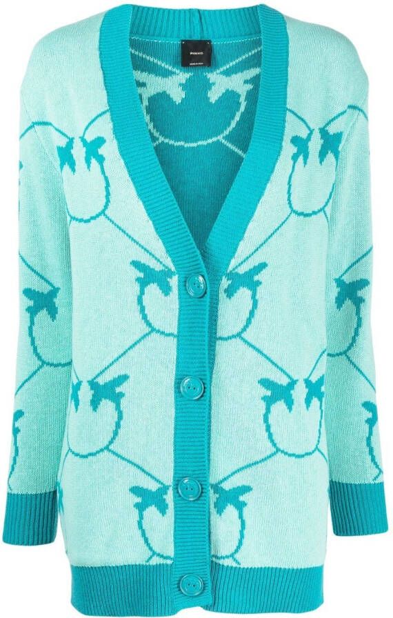 PINKO Vest met logoprint Groen