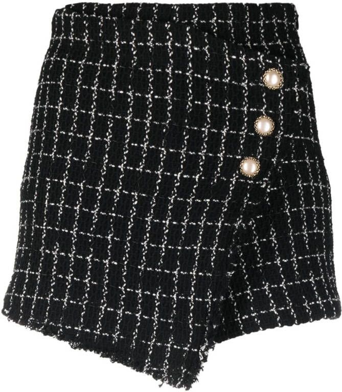 PINKO Tweed shorts Zwart