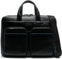PIQUADRO Leren laptoptas Zwart - Thumbnail 1
