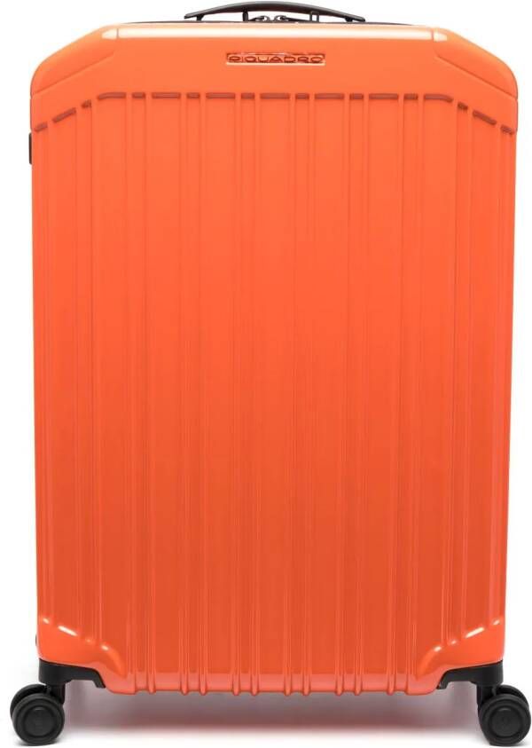 PIQUADRO Rolkoffer met rits Oranje