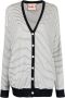 Plan C Gestreept vest Wit - Thumbnail 1