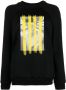 Plan C Sweater met print Zwart - Thumbnail 1