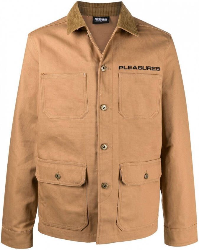 Pleasures Button-up jack Beige