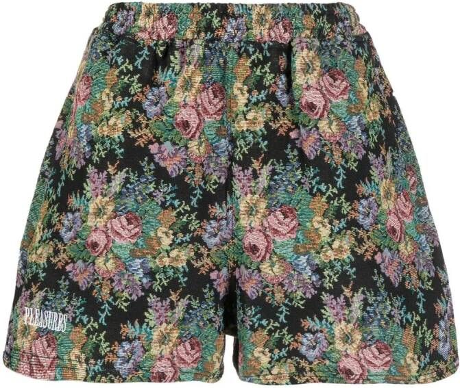 Pleasures Geweven bermuda shorts Zwart