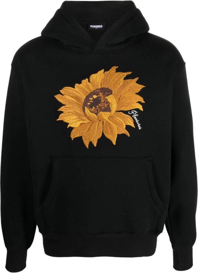 Pleasures Hoodie met print Zwart