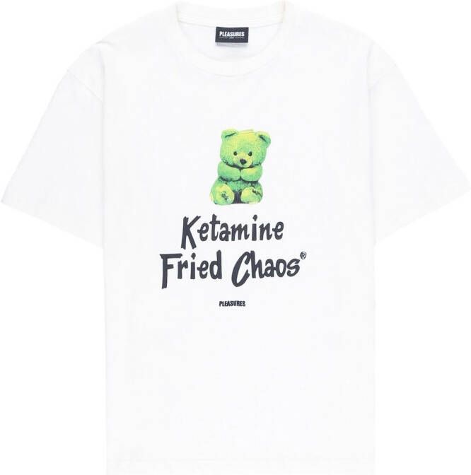 Pleasures Katoenen T-shirt Beige