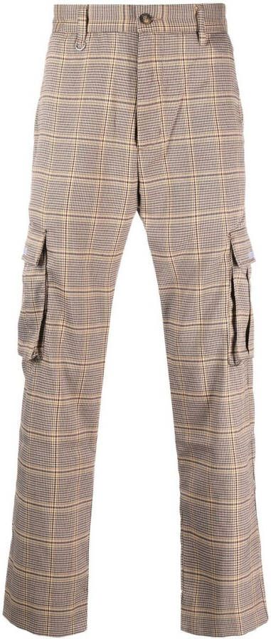 Pleasures Geruite broek Bruin