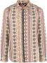 Pleasures Shirtjack met patroon Beige - Thumbnail 1