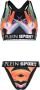 Plein Sport Bikini met bloemenprint Zwart - Thumbnail 1