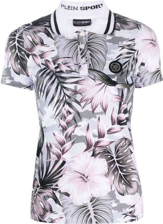 Plein Sport Blouse met bloemenprint Zwart