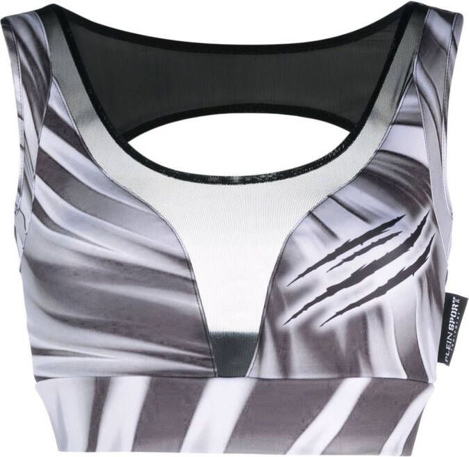 Plein Sport Cropped top Wit