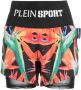 Plein Sport Hardloopshorts met bloemenprint Zwart - Thumbnail 1
