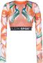 Plein Sport Top met bloemenprint Oranje - Thumbnail 1