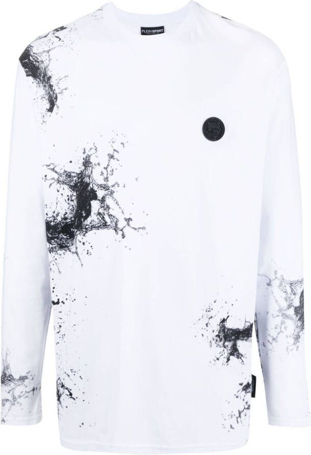 Plein Sport Sweater met print Wit