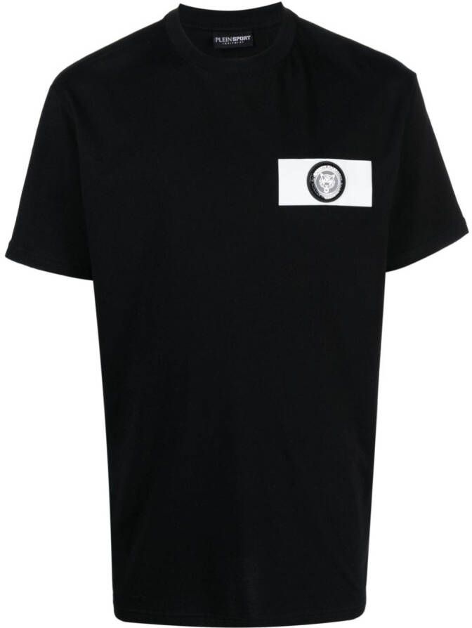 Plein Sport T-shirt met grafische print Zwart