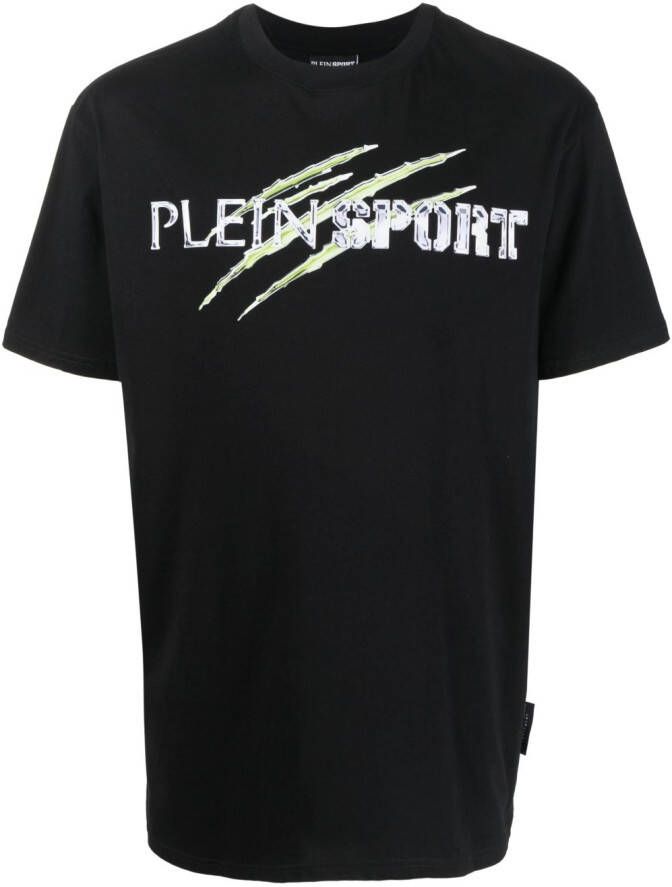 Plein Sport T-shirt met print Zwart