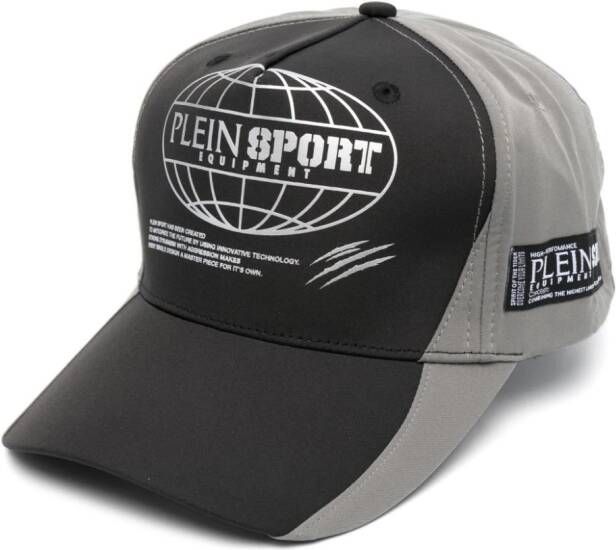 Plein Sport Honkbalpet met print Zwart