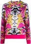 Plein Sport Hoodie met grafische print Roze - Thumbnail 1