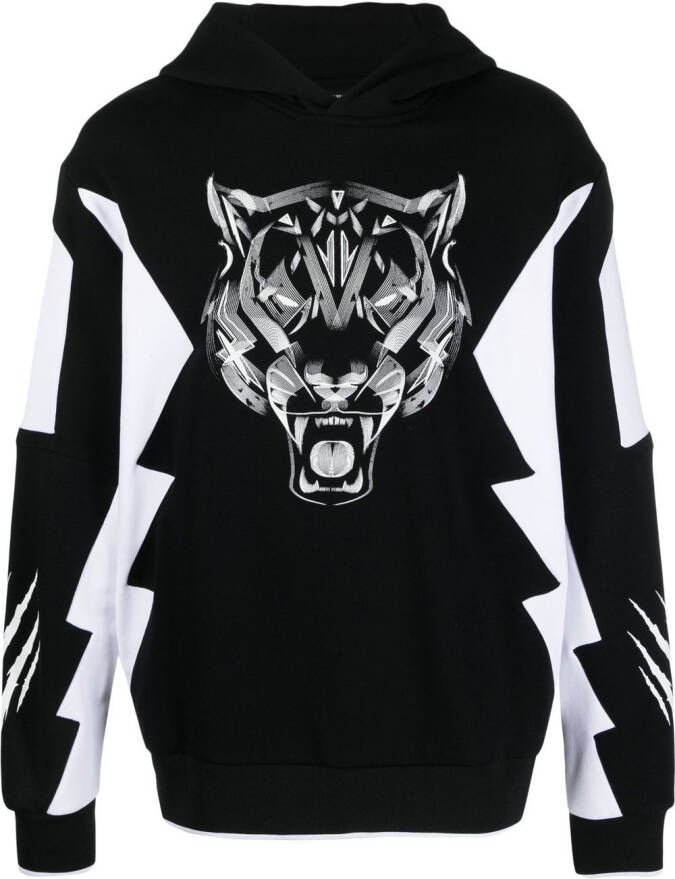 Plein Sport Hoodie met lange mouwen Zwart