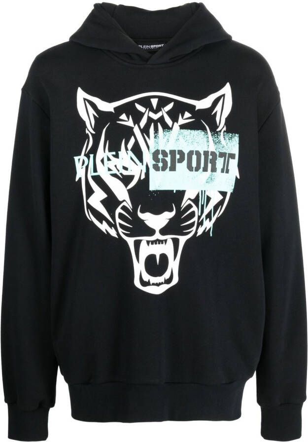 Plein Sport Hoodie met lange mouwen Zwart