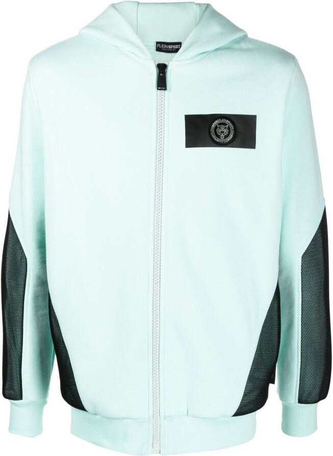 Plein Sport Hoodie met logopatch Groen