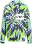 Plein Sport Hoodie met tie-dye print Groen - Thumbnail 1