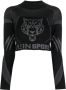 Plein Sport Cropped top Zwart - Thumbnail 1