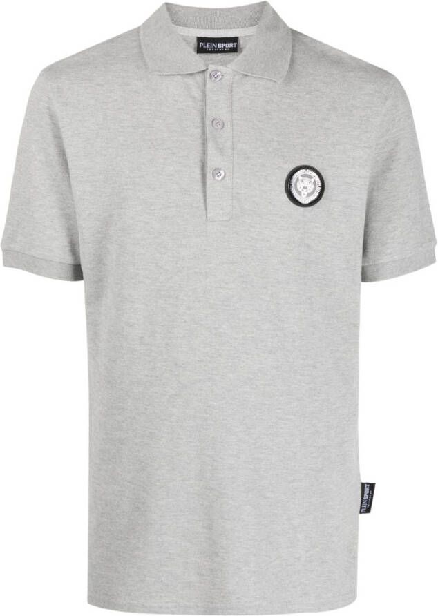 Plein Sport Katoenen poloshirt Grijs