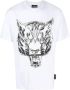 Plein Sport Katoenen T-shirt Wit - Thumbnail 1