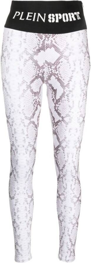 Plein Sport Legging met slangenprint Grijs