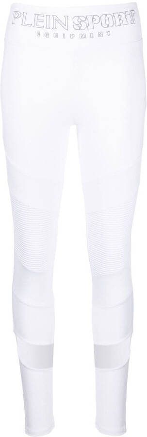 Plein Sport Legging van katoenblend Wit