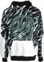 Plein Sport Hoodie met colourblock Zwart - Thumbnail 1