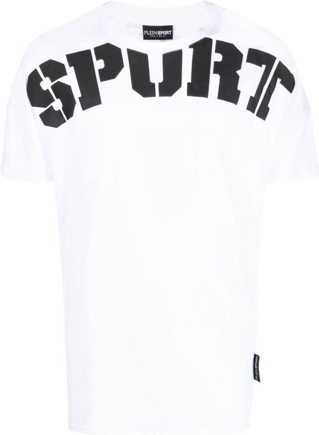 Plein Sport T-shirt met logoprint Wit