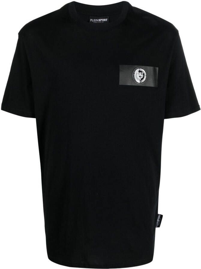 Plein Sport T-shirt met logoprint Zwart