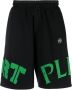 Plein Sport Trainingsshorts met logoprint Zwart - Thumbnail 1