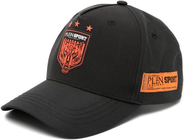 Plein Sport Pet met logopatch Zwart